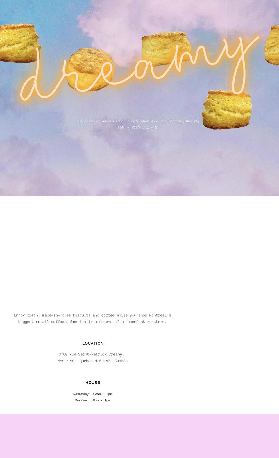 cafedriveby.ca shopify website screenshot