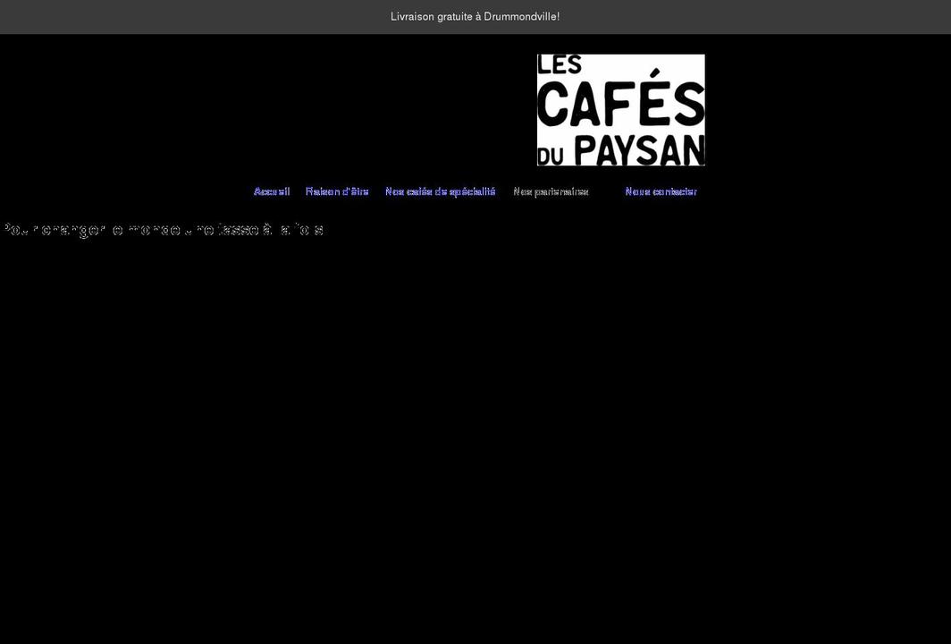 cafedupaysan.com shopify website screenshot