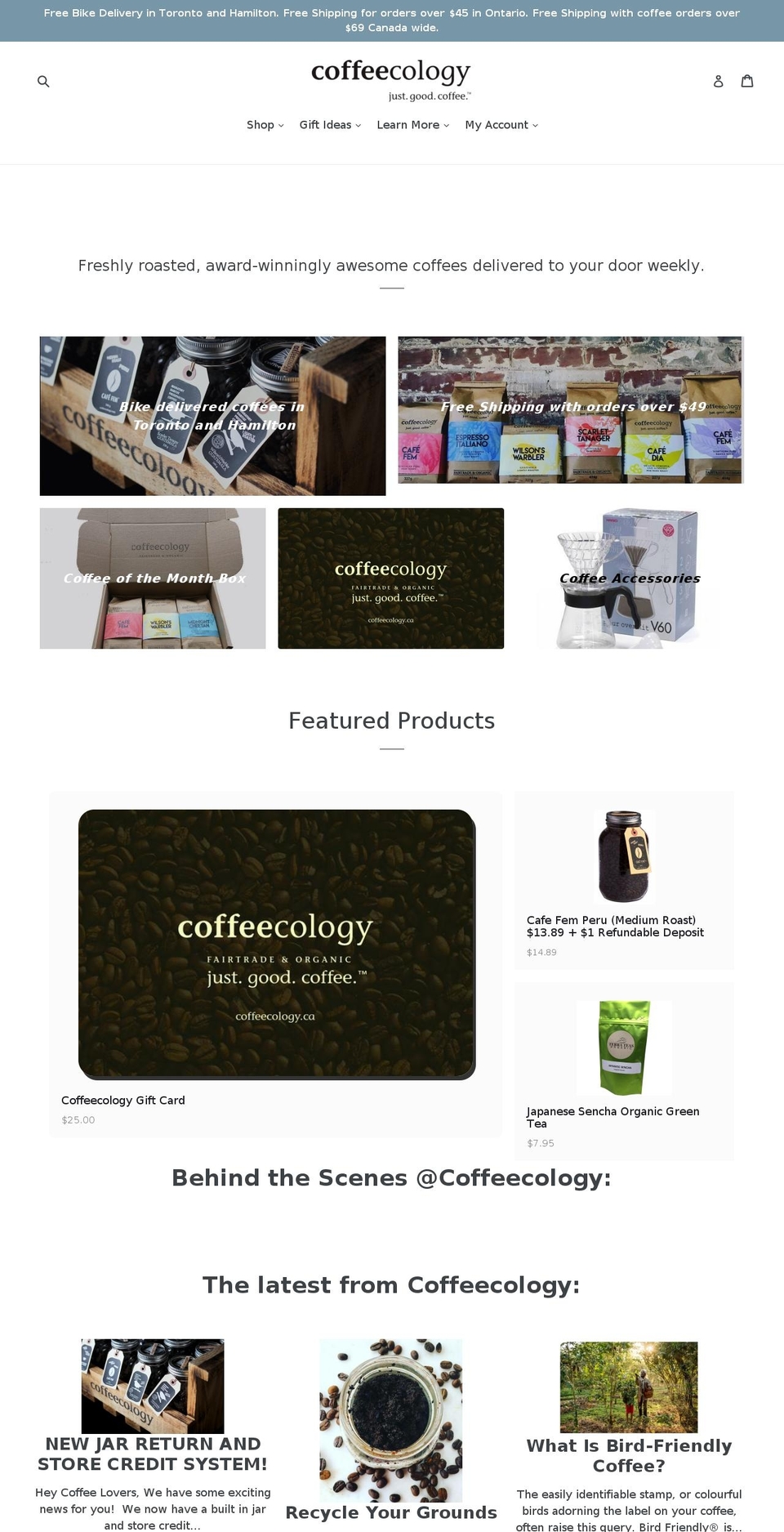 cafefem.com — Shopify storefront screenshot