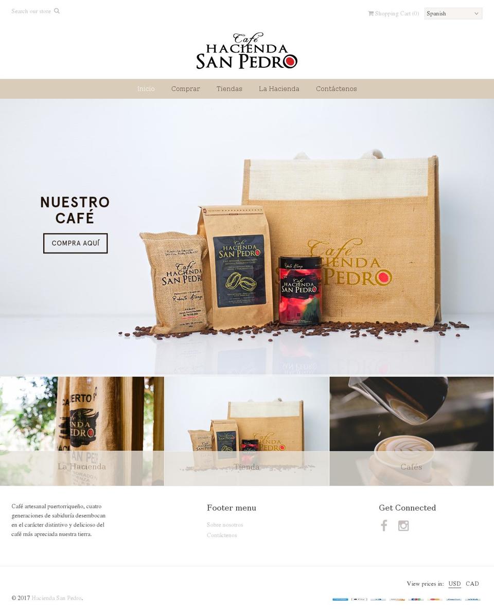 Weekend Shopify theme site example cafehsp.com