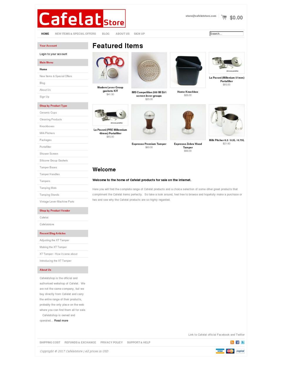 cafelatstore.com shopify website screenshot