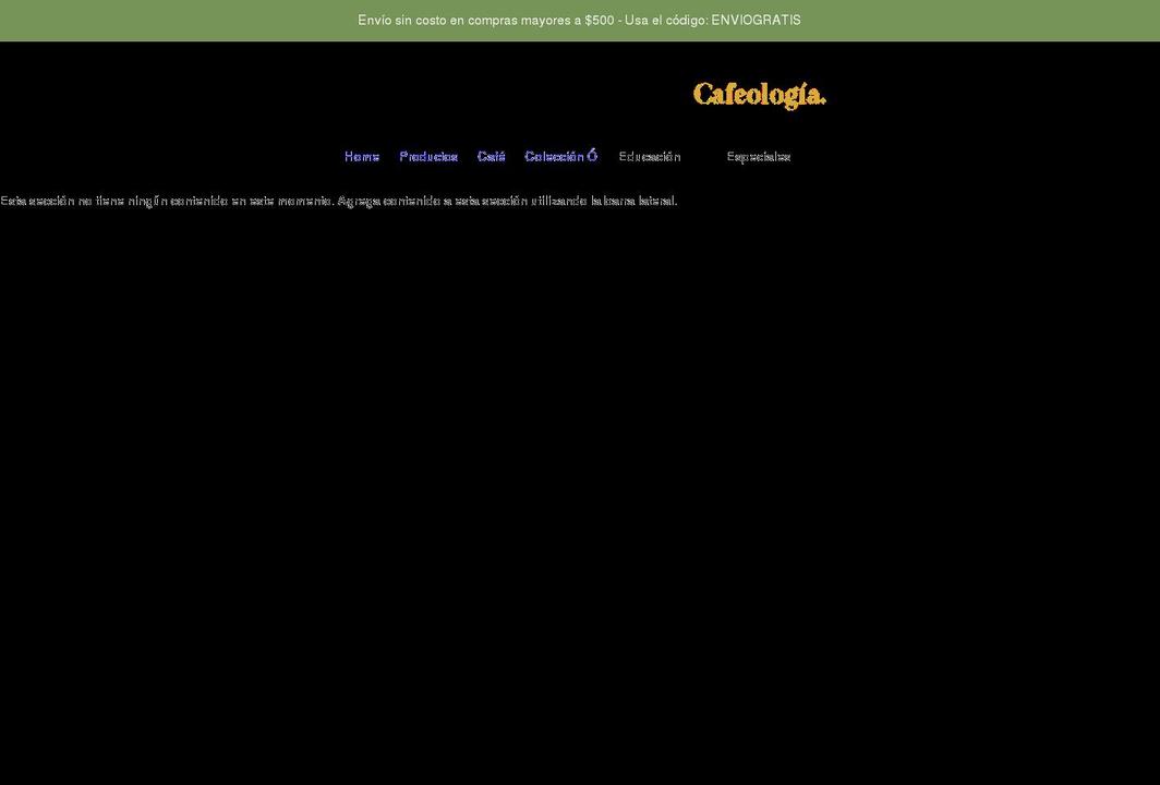 cafeologo.myshopify.com shopify website screenshot