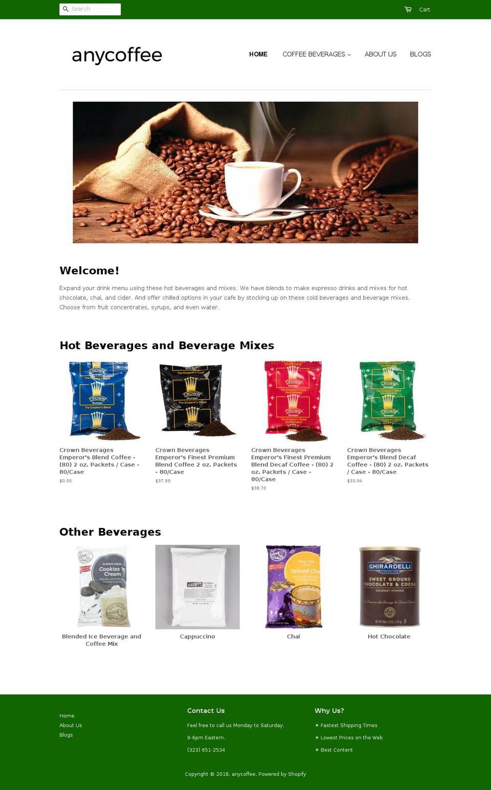 cafequeens.com — Shopify storefront screenshot