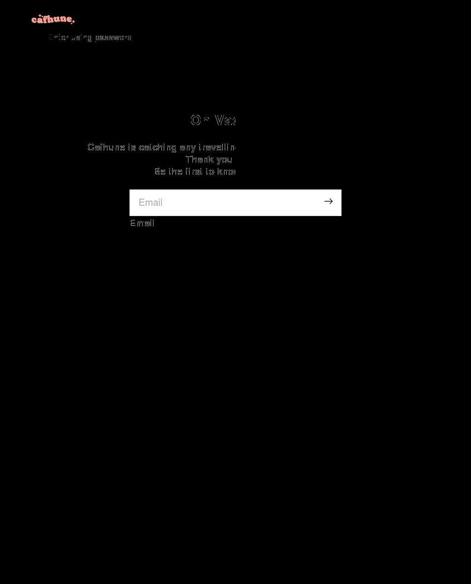 cafhune.com shopify website screenshot