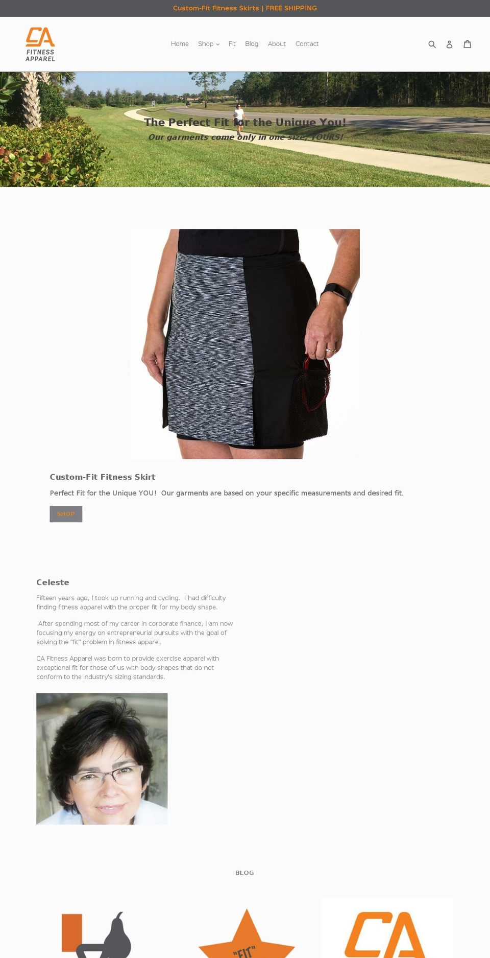 cafitnessapparel.com — Shopify storefront screenshot