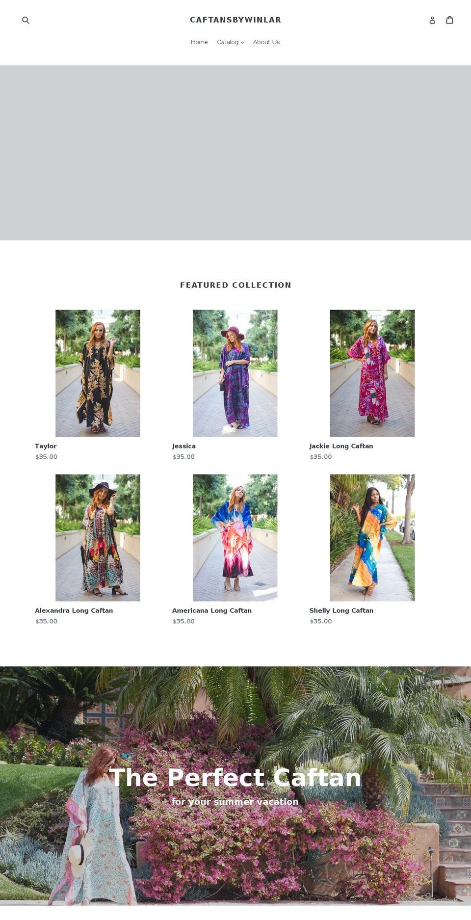 caftansbywinlar.com — Shopify storefront screenshot