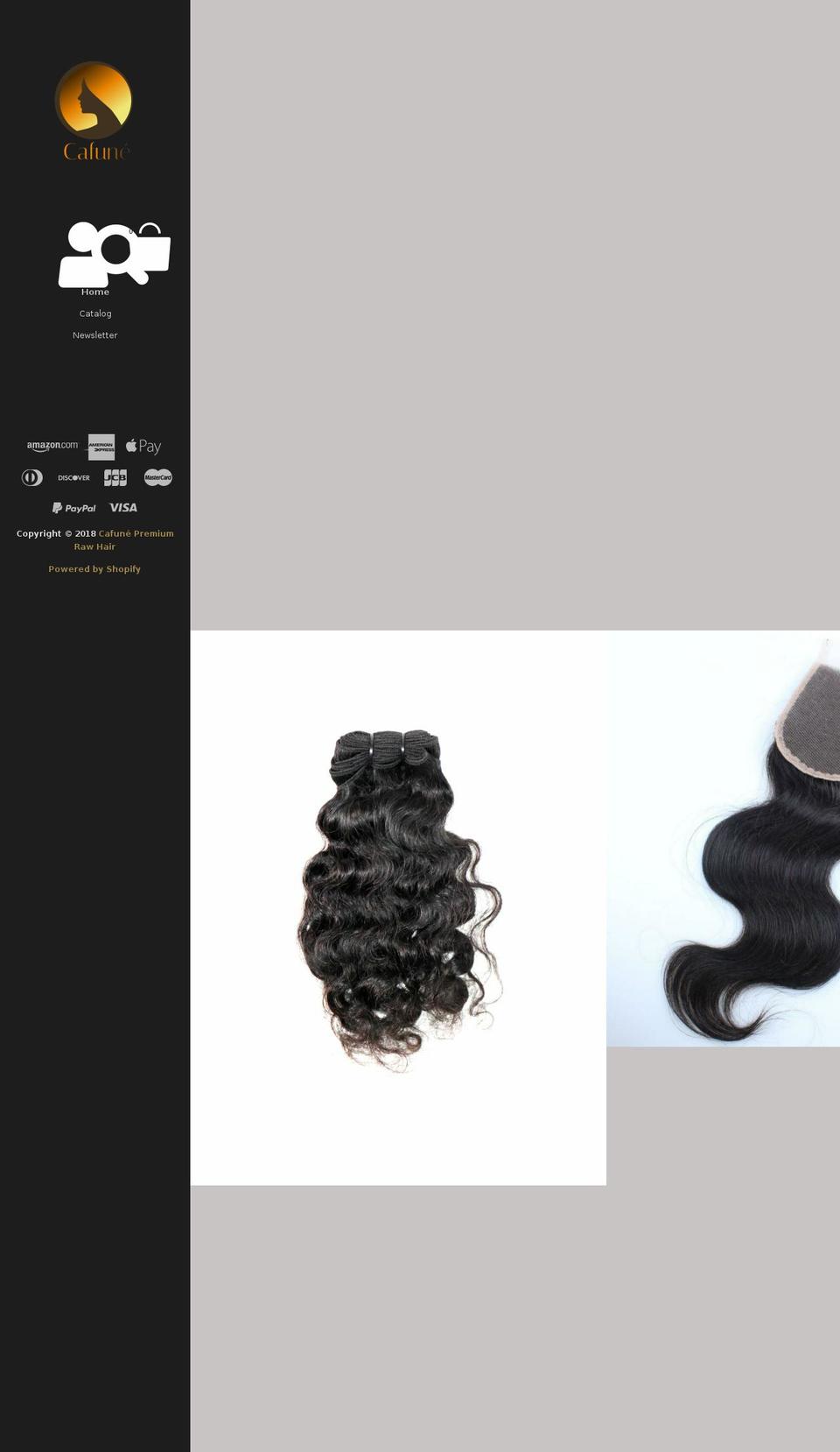 cafune.net shopify website screenshot