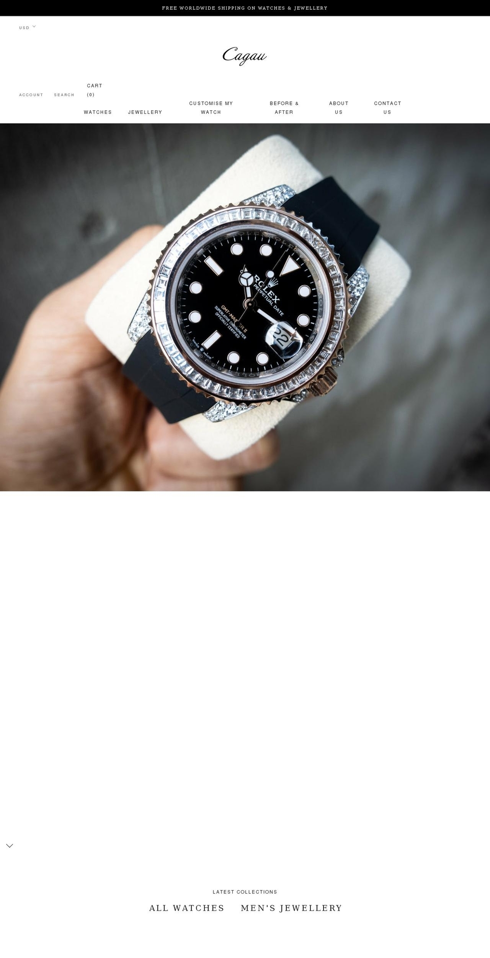 cagau-fze.myshopify.com shopify website screenshot
