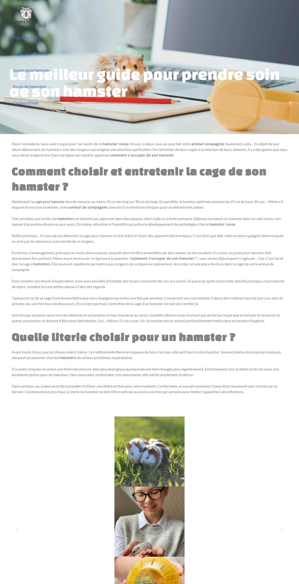 cage-hamster.com — Shopify storefront screenshot