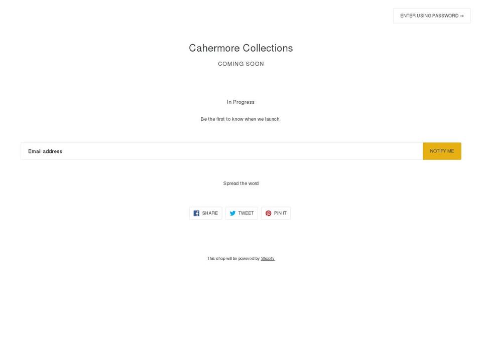 cahermore.com — Shopify storefront screenshot