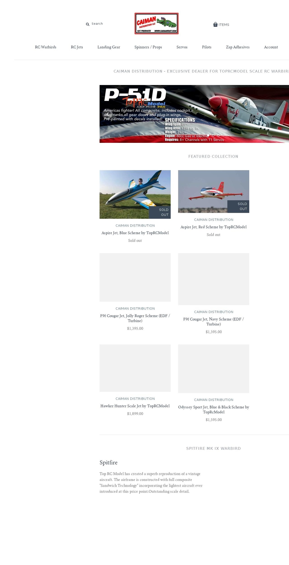 caimandist.com — Shopify storefront screenshot