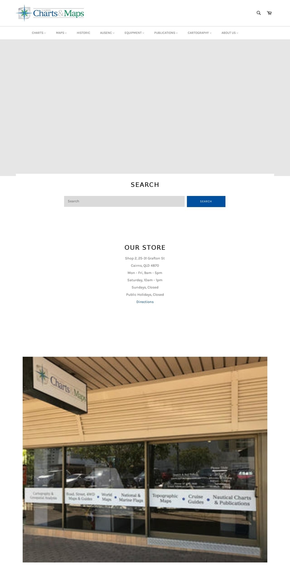 cairnscharts.com.au shopify website screenshot