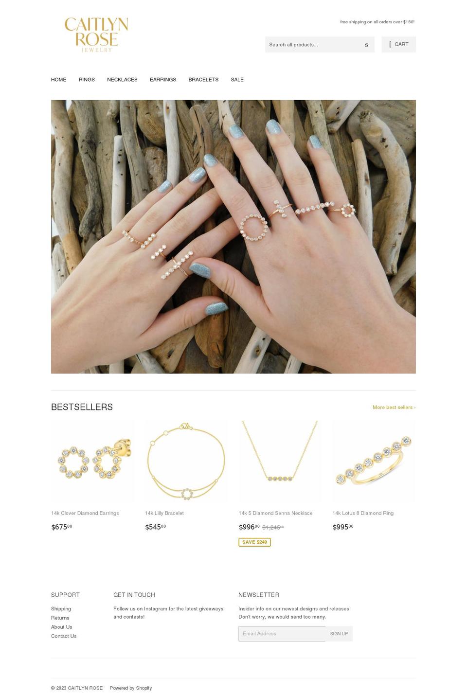 caitlynrose.myshopify.com shopify website screenshot