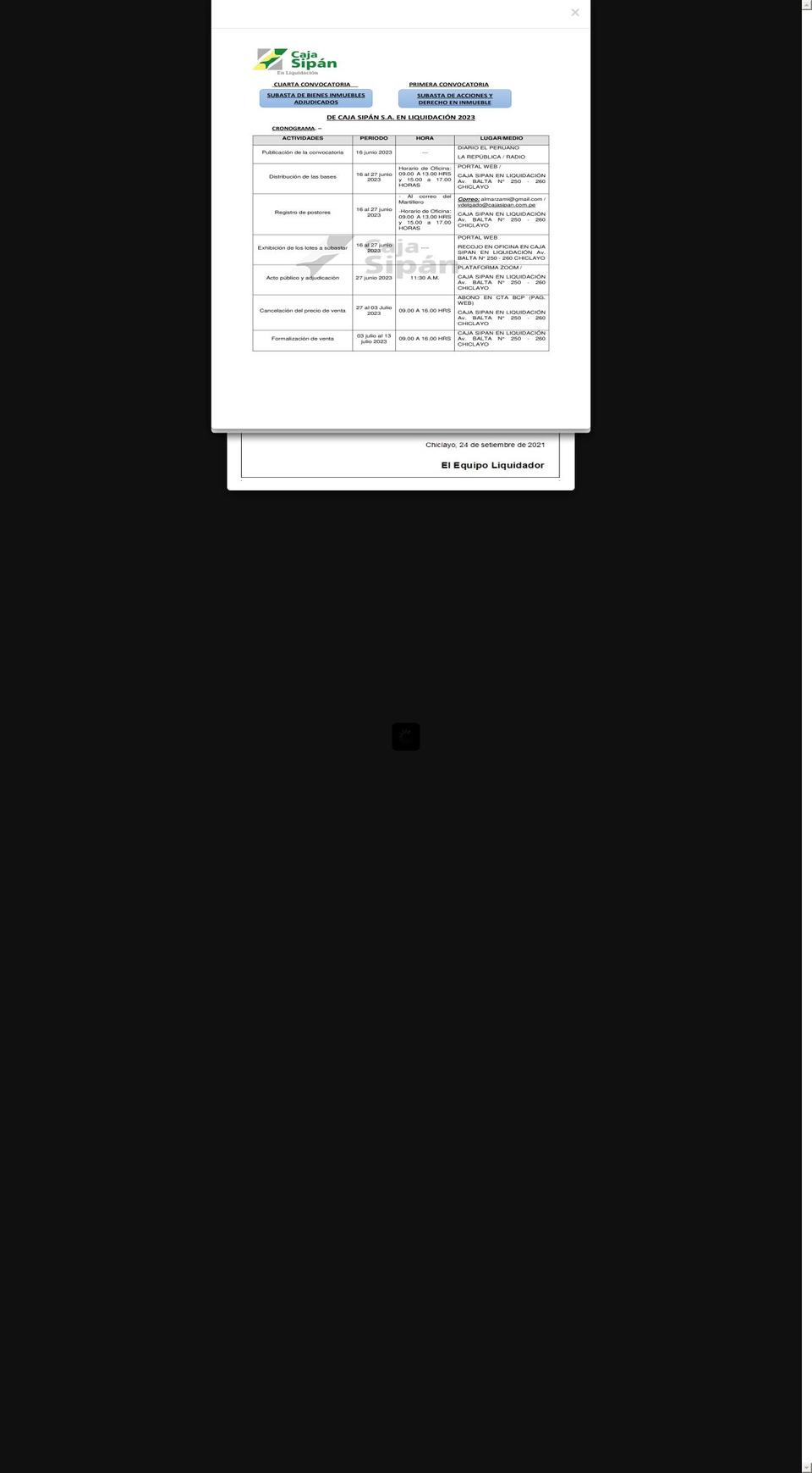 cajasipan.com.pe — Shopify storefront screenshot