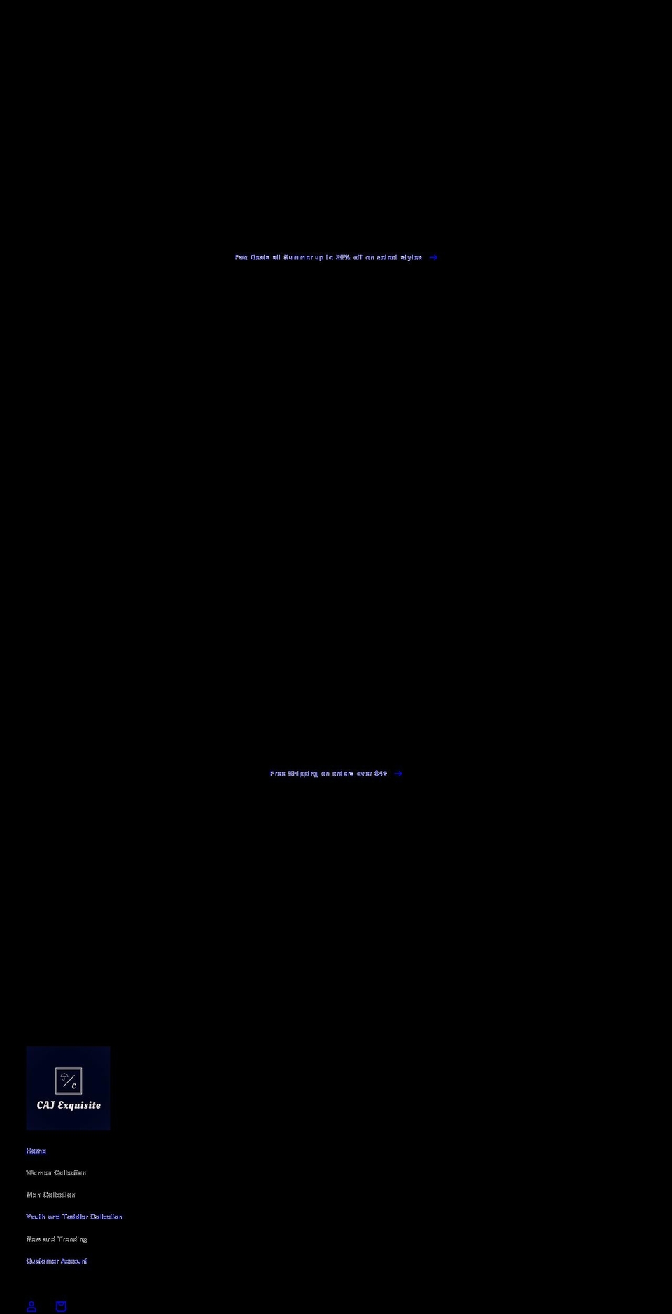 cajexquisite.com shopify website screenshot