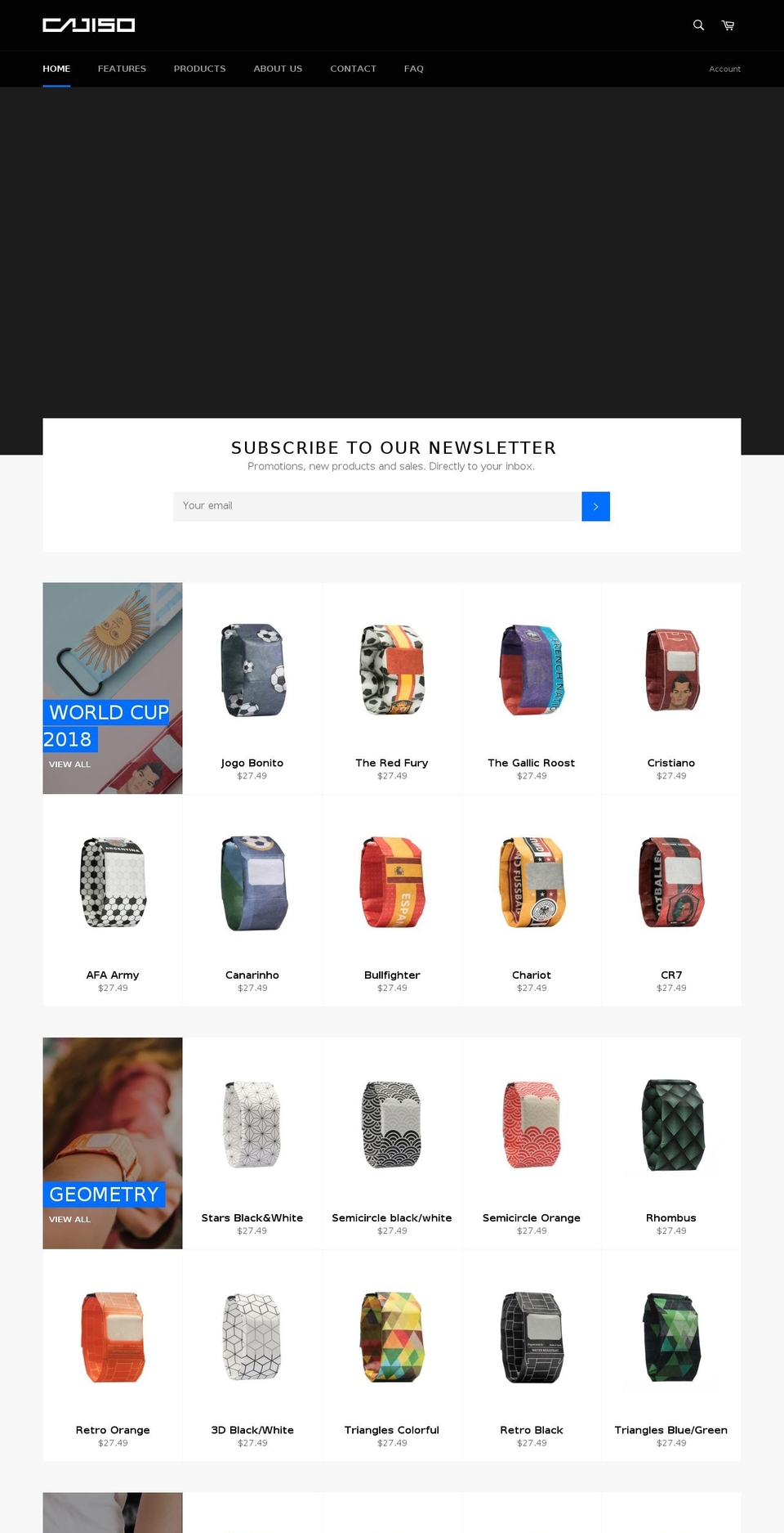 cajiso.com — Shopify storefront screenshot