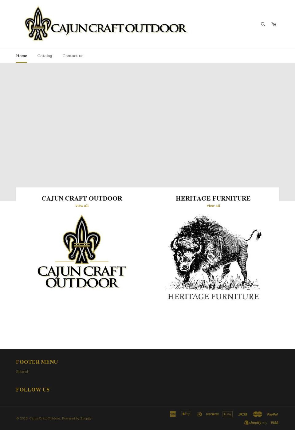 cajuncraftoutdoor.com — Shopify storefront screenshot