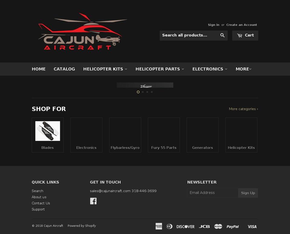 cajunquads.com — Shopify storefront screenshot
