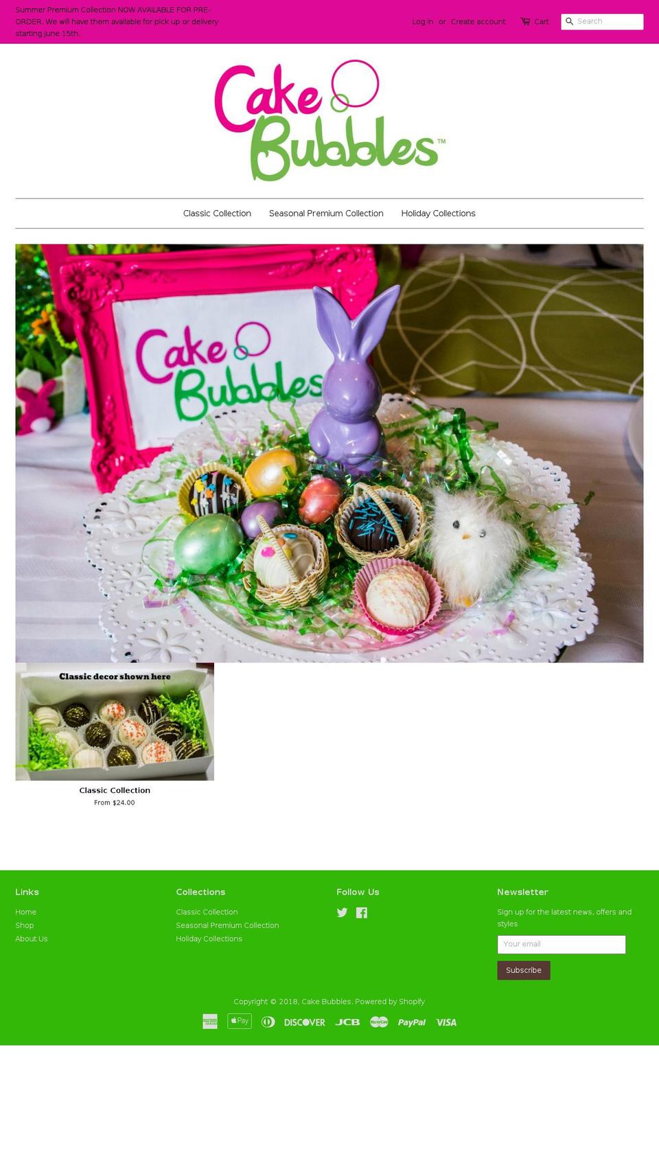 cake-bubbles.net shopify website screenshot