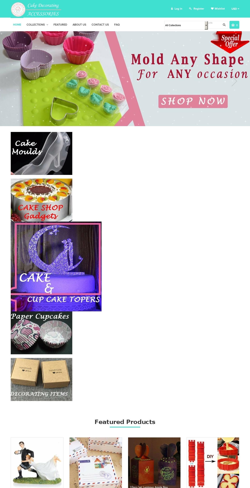cake-decorating-accesories.com — Shopify storefront screenshot