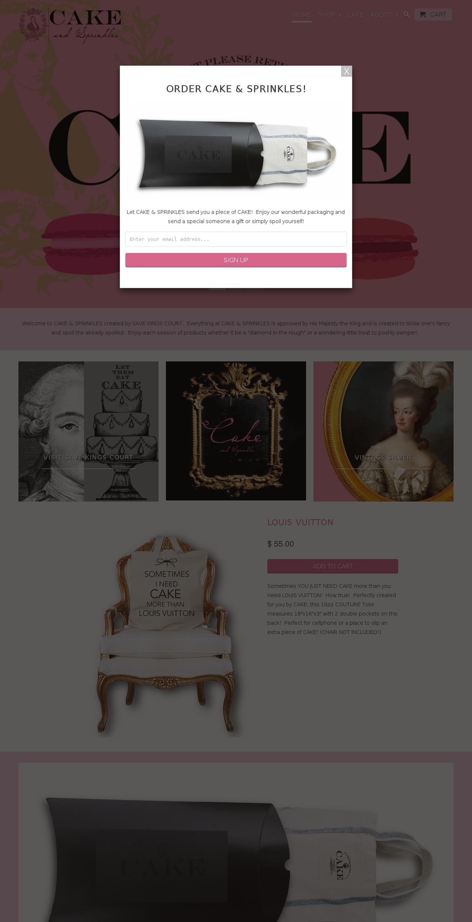 www-savekingscourt-com-retina Shopify theme site example cakeandsprinkles.com