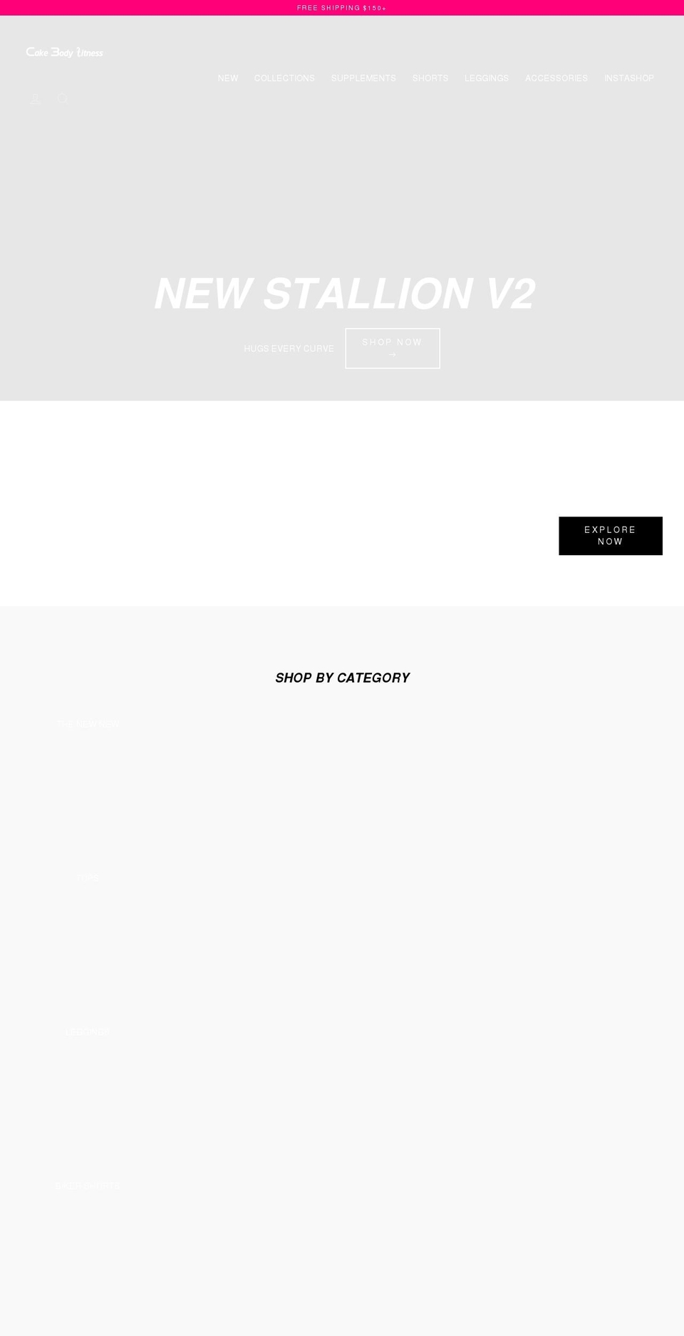 cakebodyfitness.com shopify website screenshot