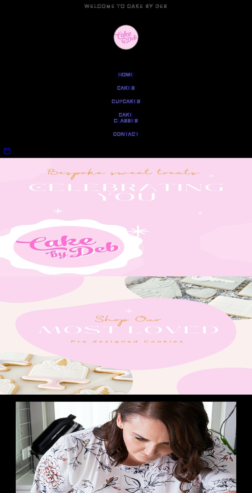 cakebydeb.com.au shopify website screenshot