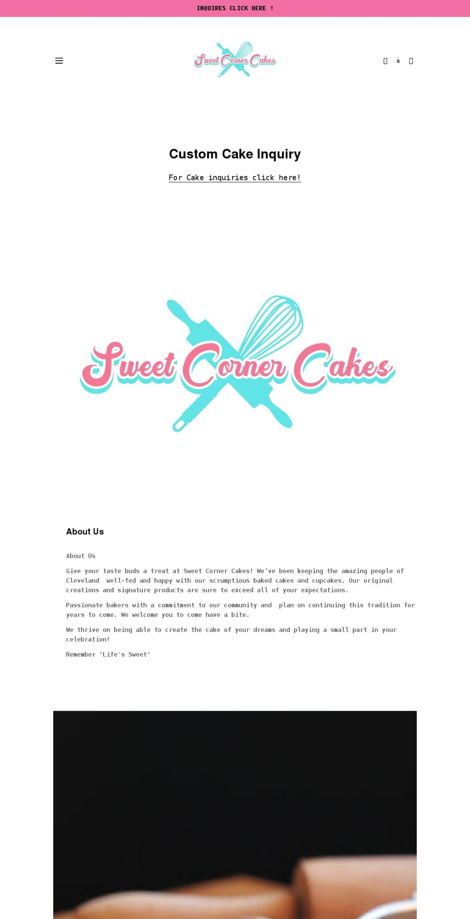 cakedupnini.com shopify website screenshot