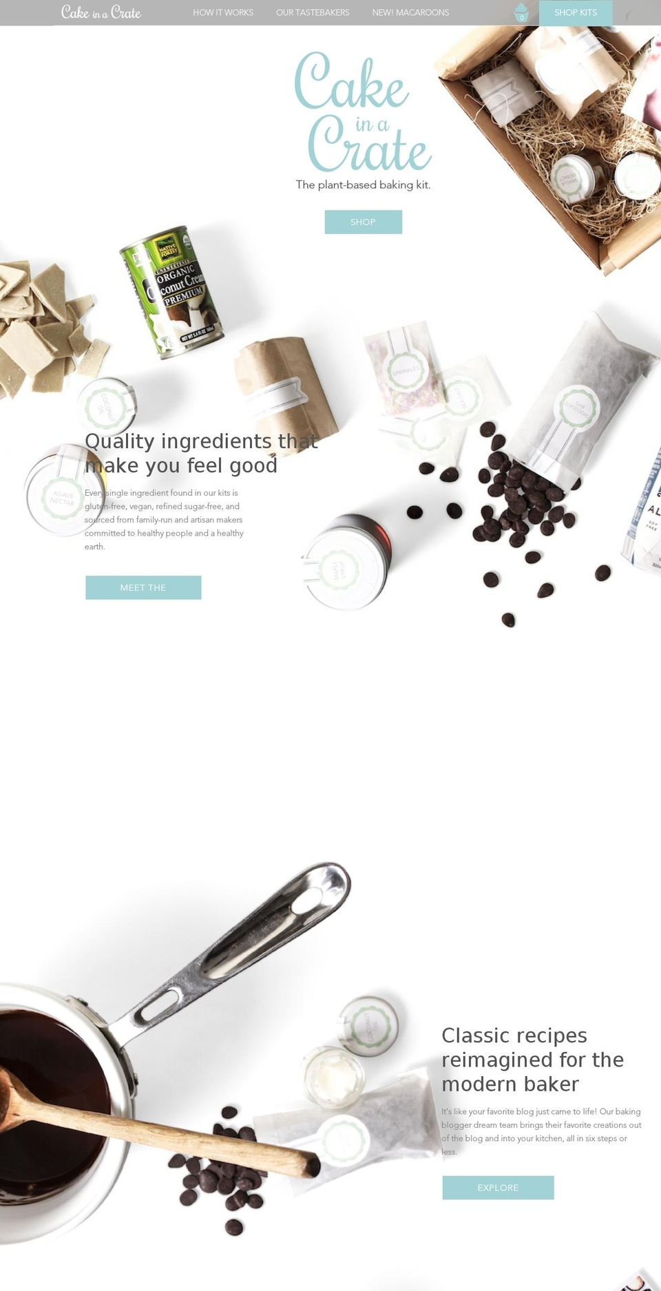 Gifts Shopify theme site example cakeinacrate.com