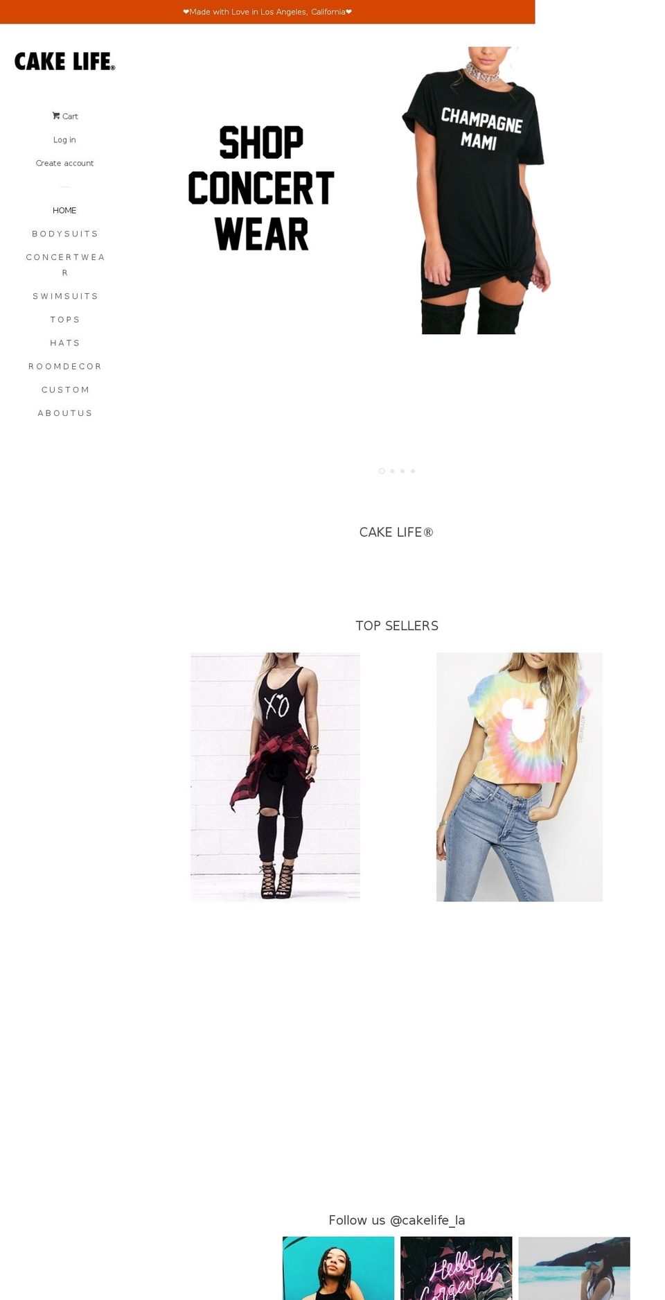 cakelifela.com — Shopify storefront screenshot