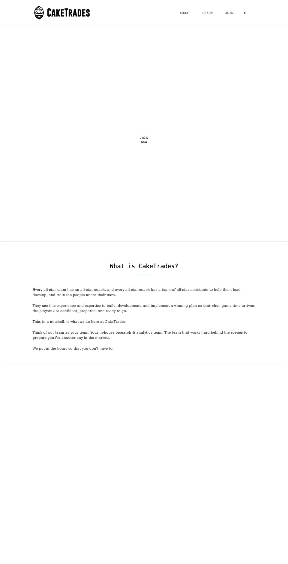 caketrades.com shopify website screenshot