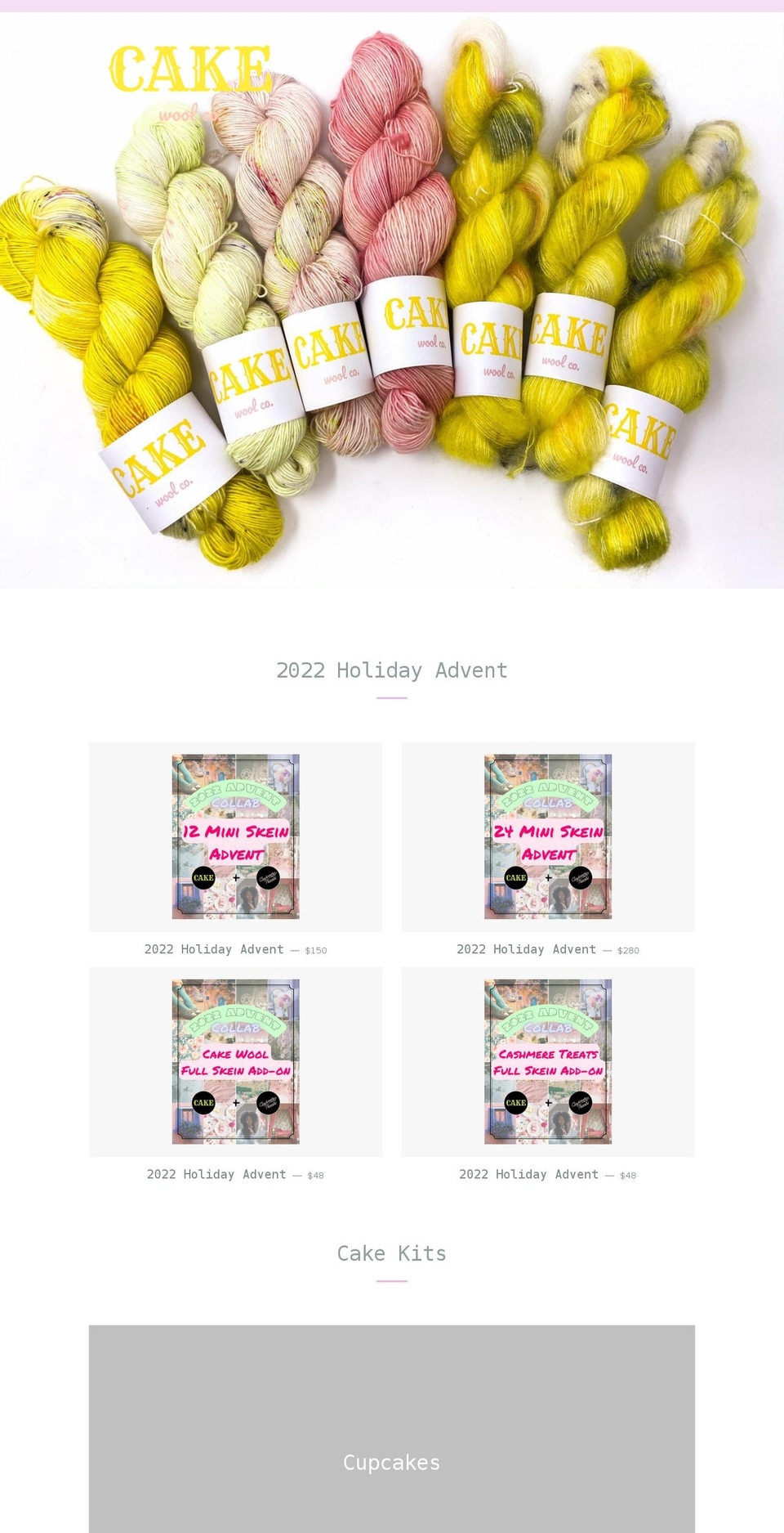 cakewool.com shopify website screenshot
