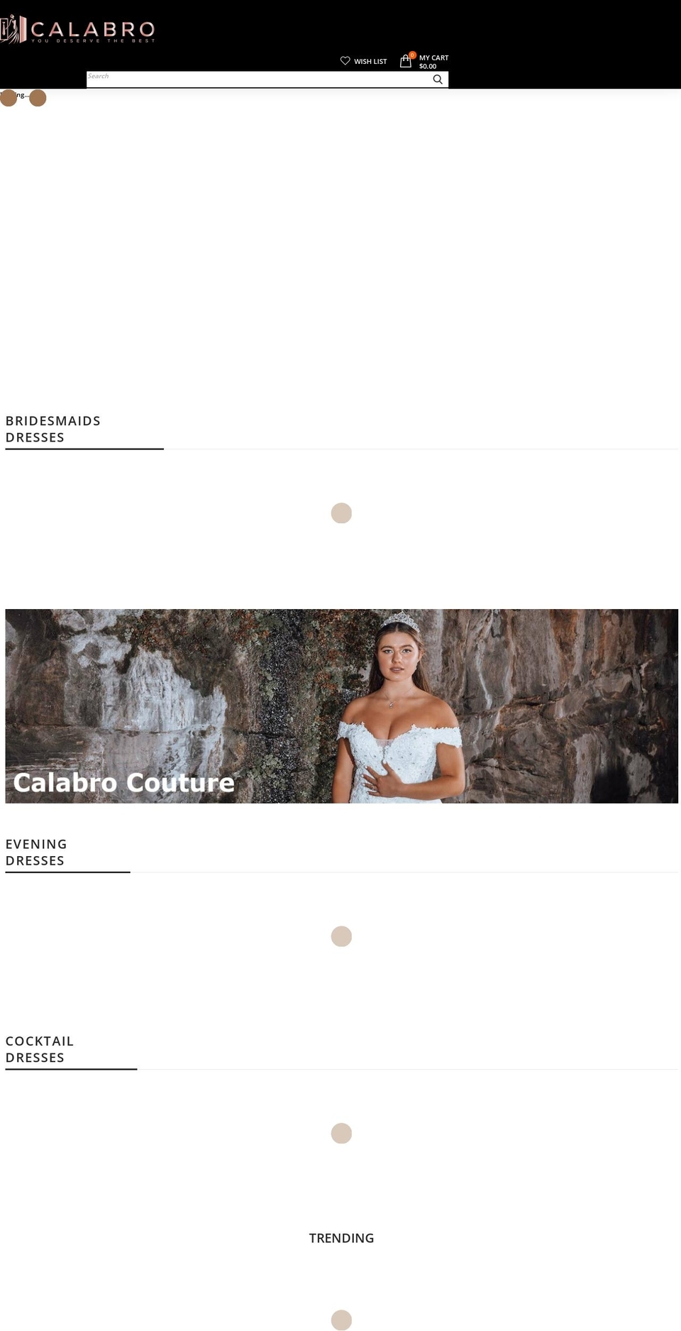 calabro.com.au shopify website screenshot