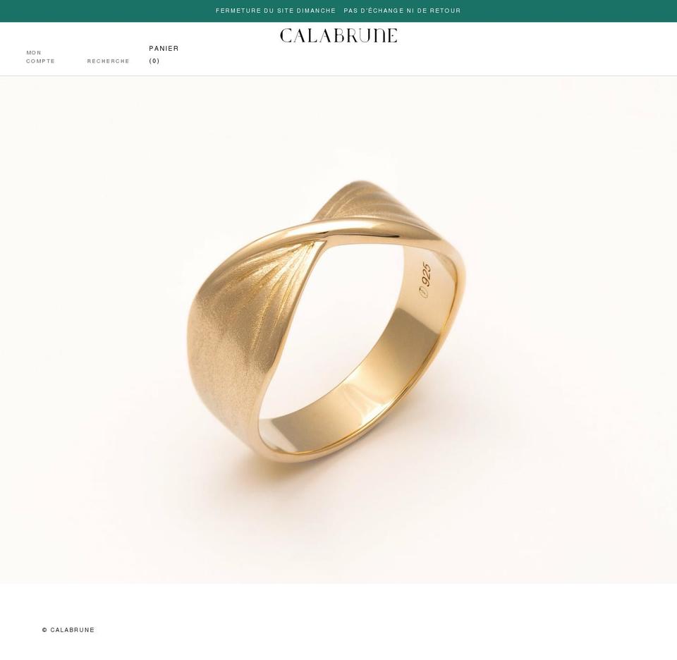 calabrune.com shopify website screenshot