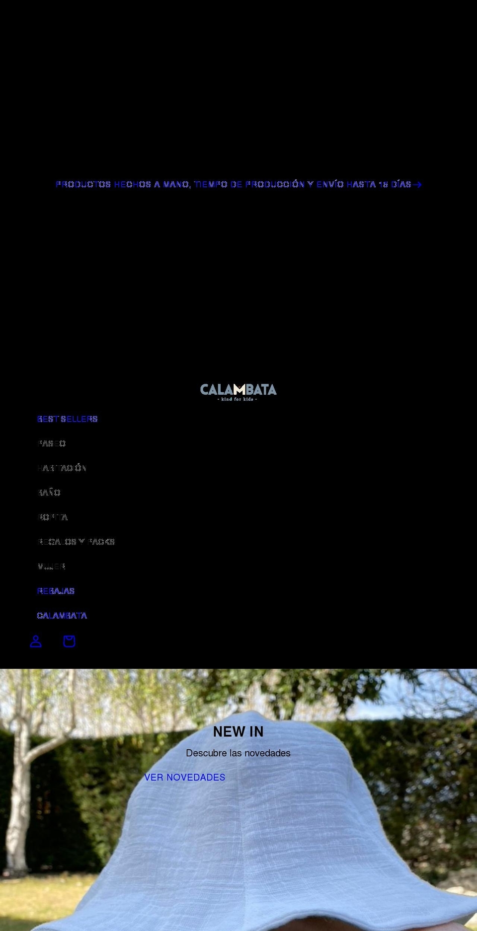 calambata.com shopify website screenshot