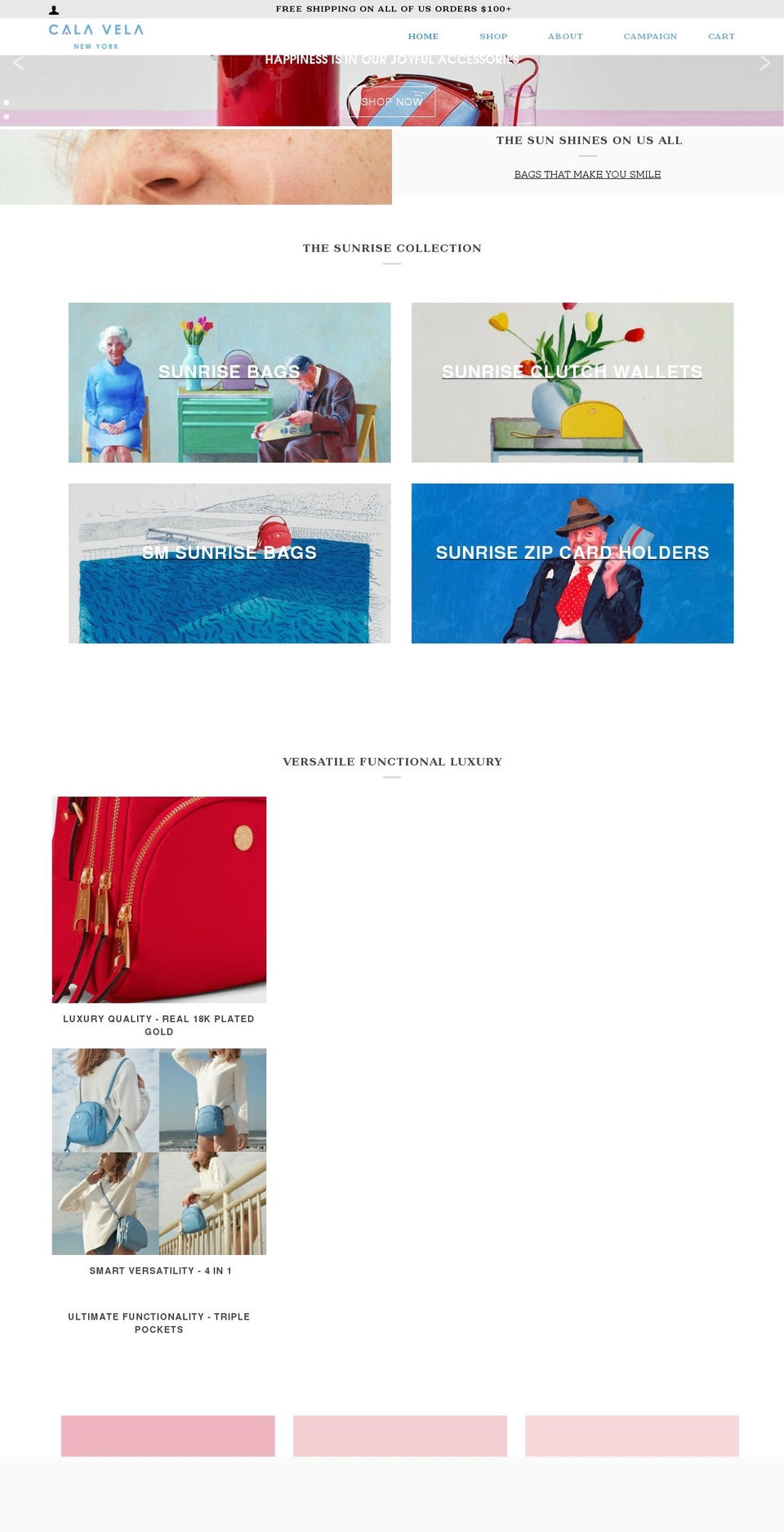 calavelany.com shopify website screenshot