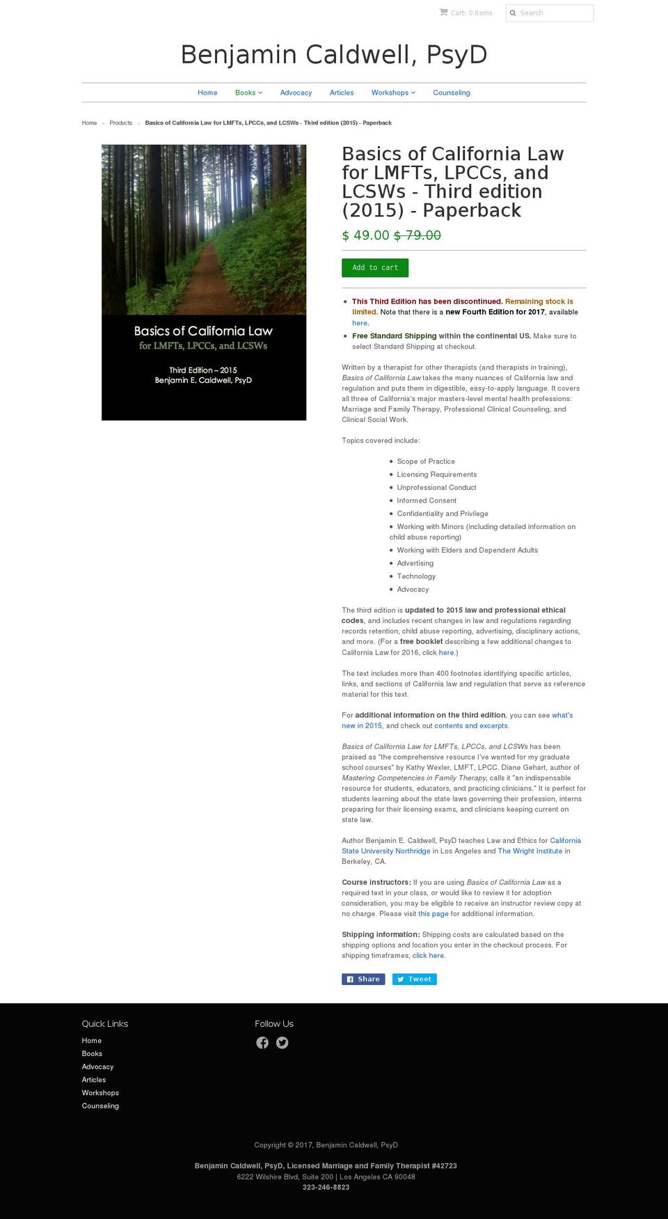 calawbook.com shopify website screenshot
