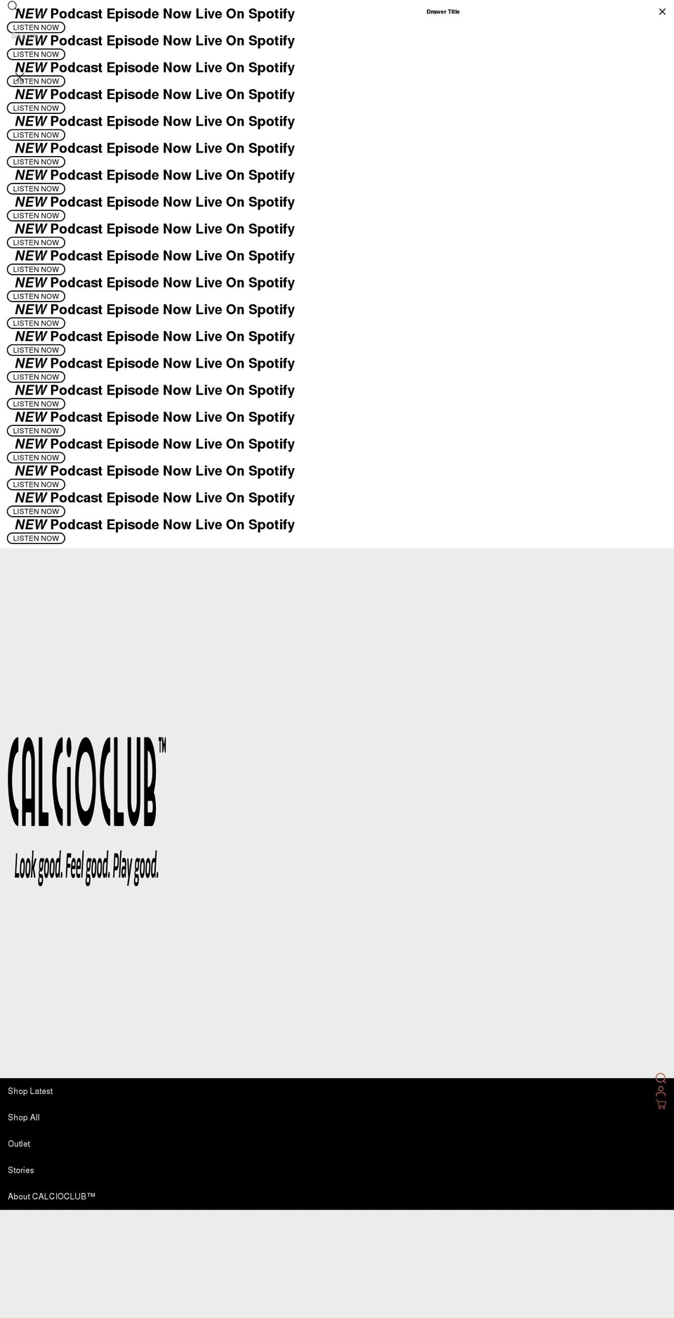 calcioclub.com.au shopify website screenshot