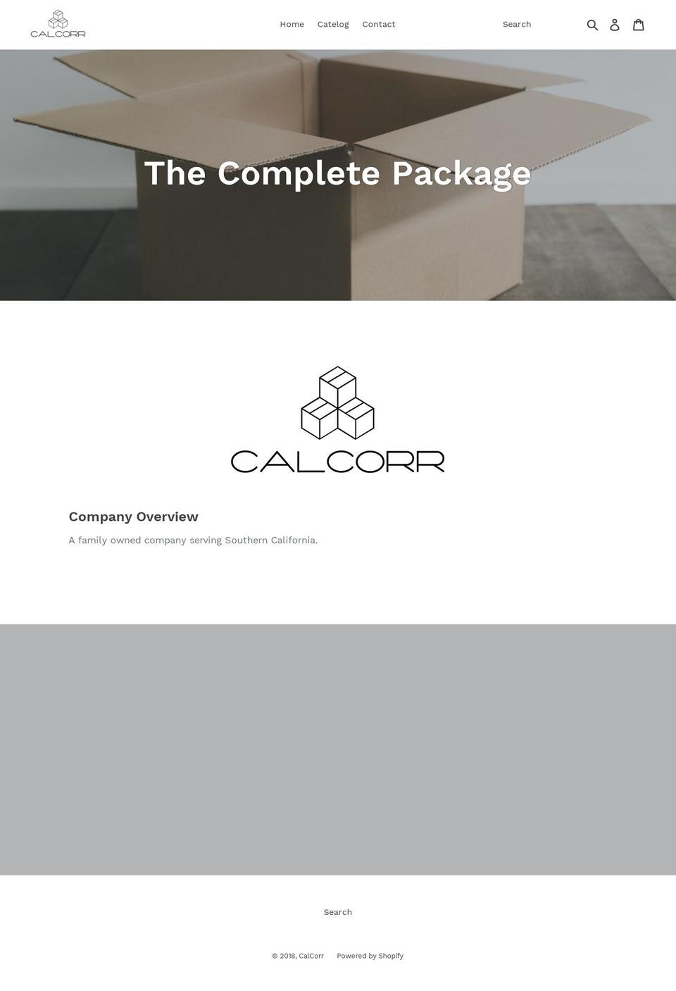 calcorr.com shopify website screenshot