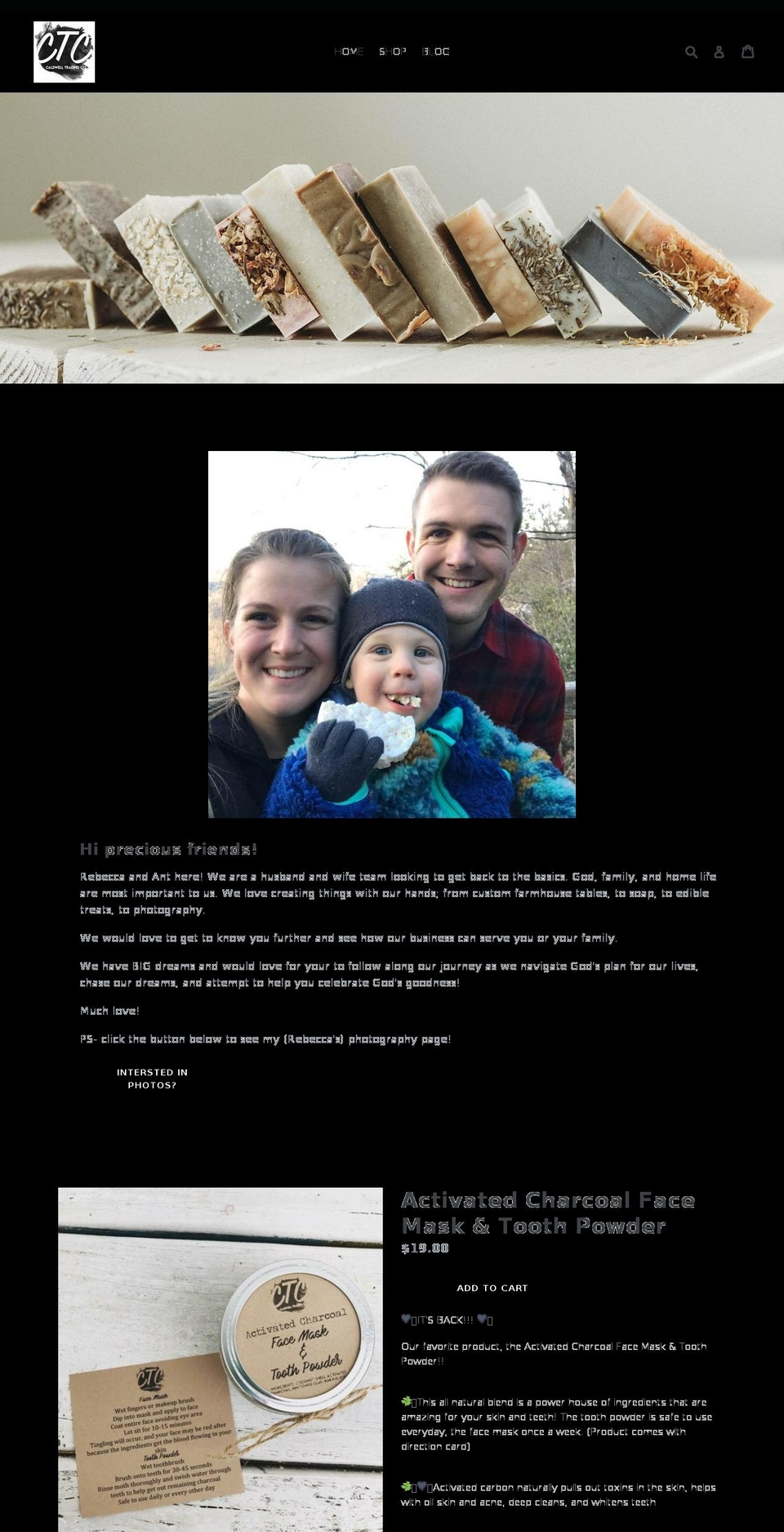 caldwelltradingco.com shopify website screenshot