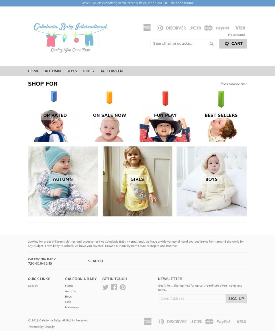 dsl-theme-5-0 Shopify theme site example caledoniababy.com