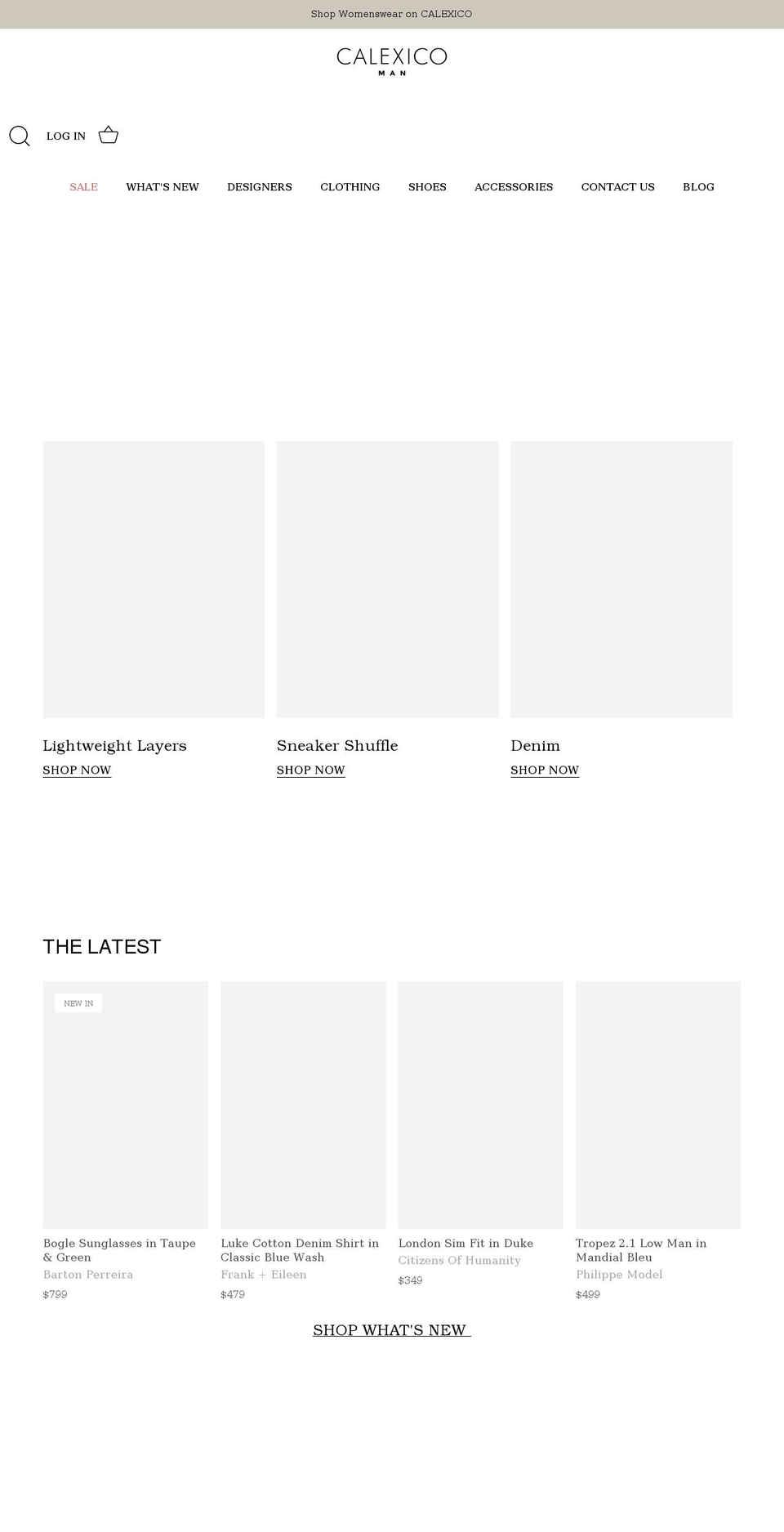 calexicoman.com.au shopify website screenshot