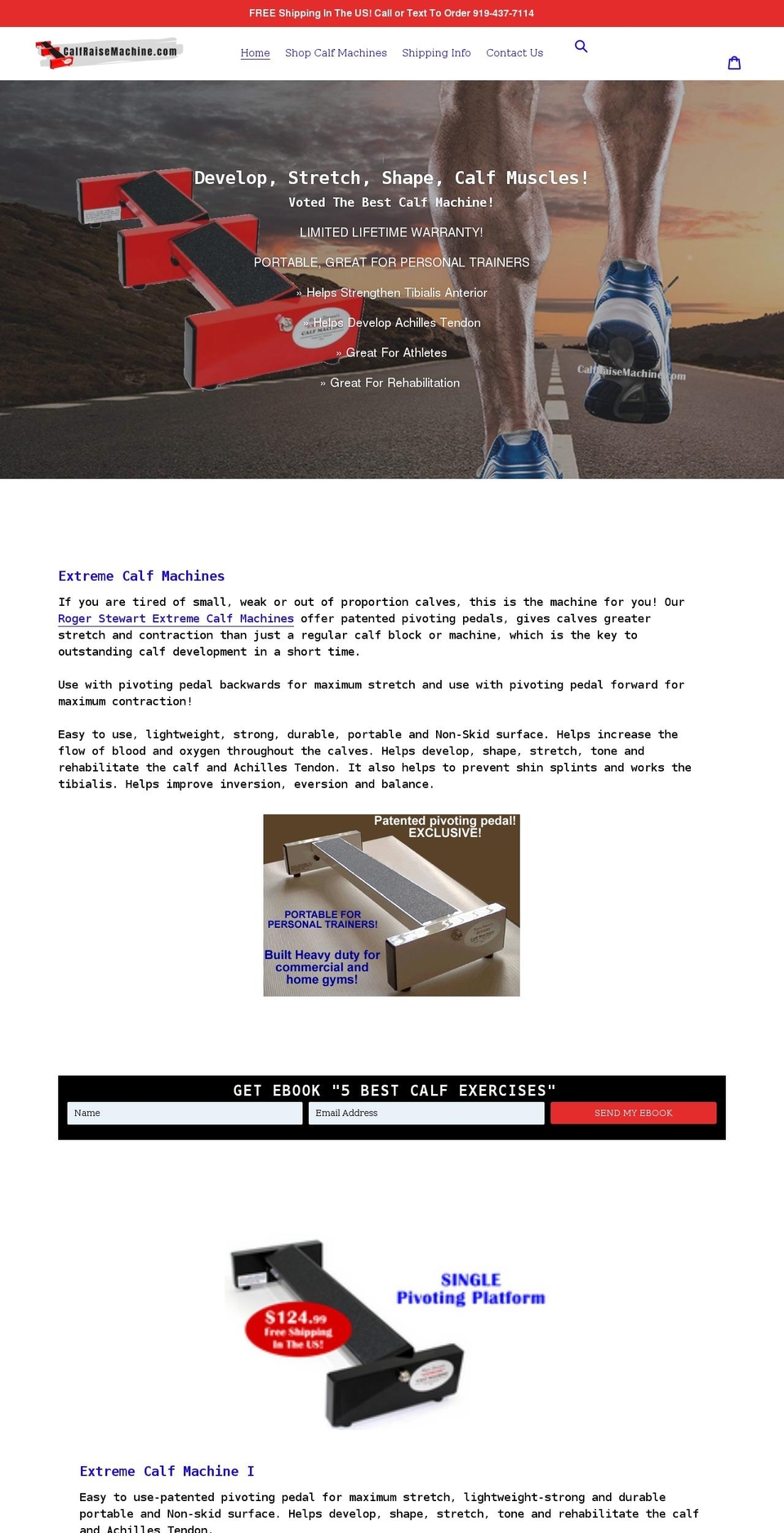 calfraisemachine.com shopify website screenshot