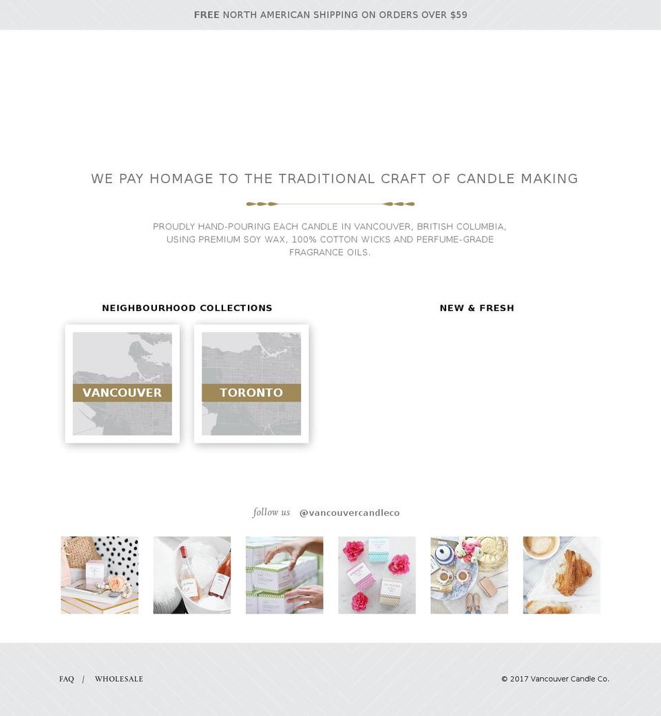 Vancouver Candle Co Shopify theme site example calgarycandleco.com