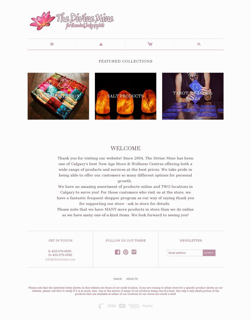 calgarycrystals.com shopify website screenshot