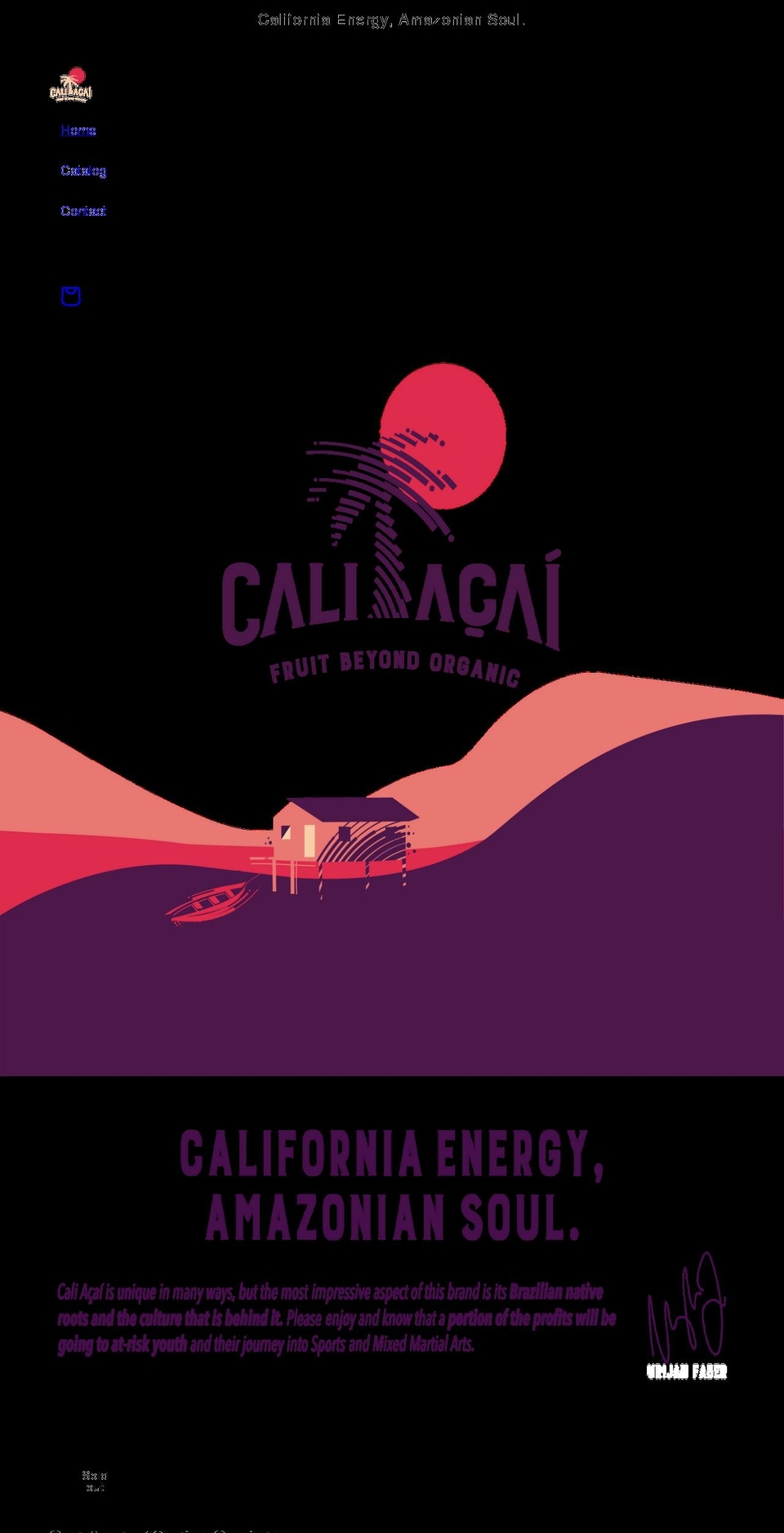 caliacai.com shopify website screenshot