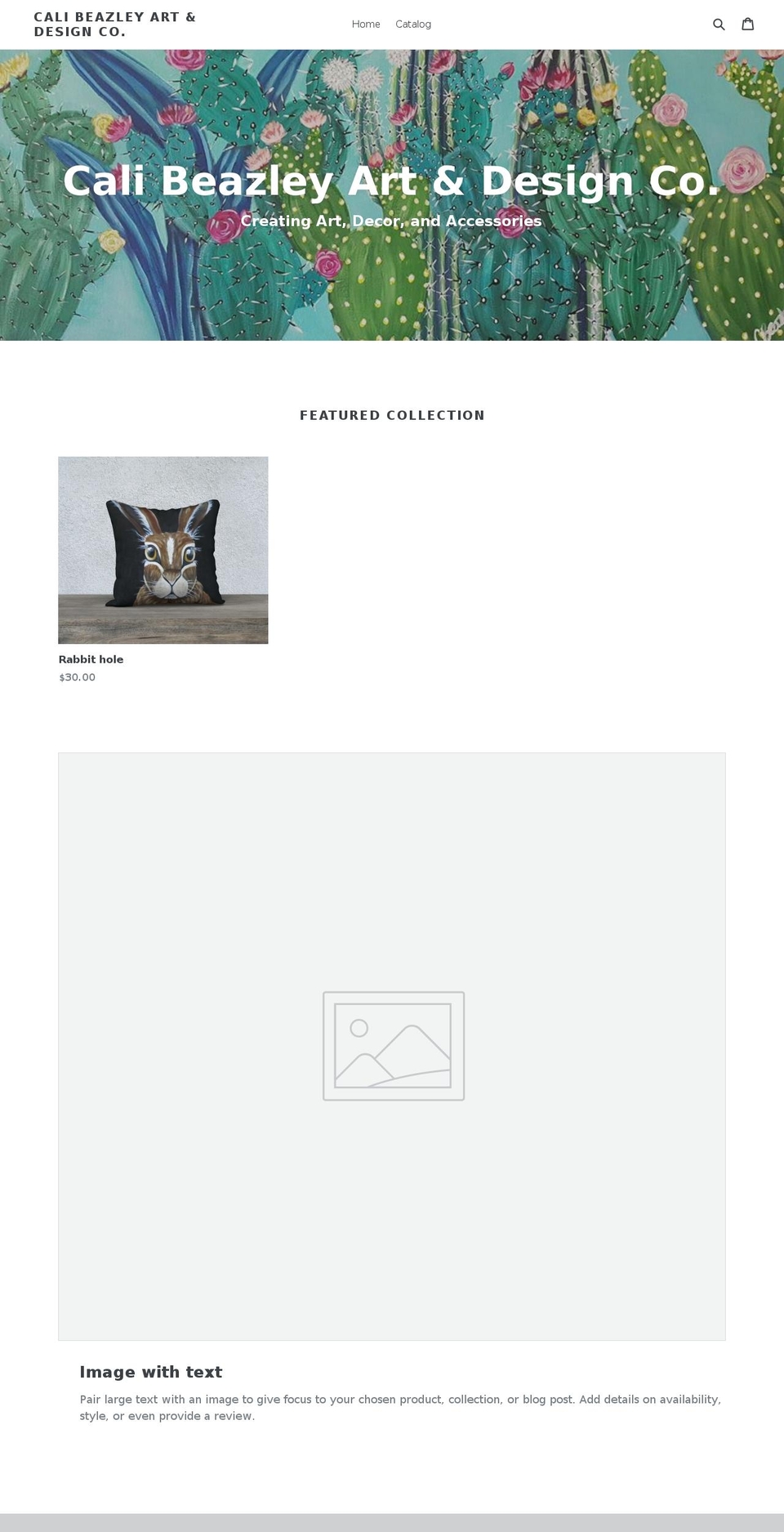 calibeazley.com — Shopify storefront screenshot