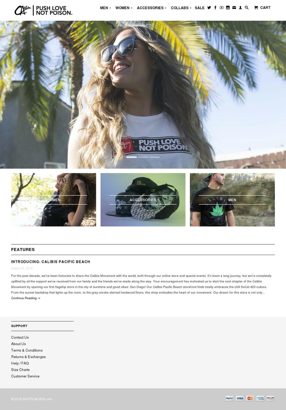 calibismovement.com — Shopify storefront screenshot