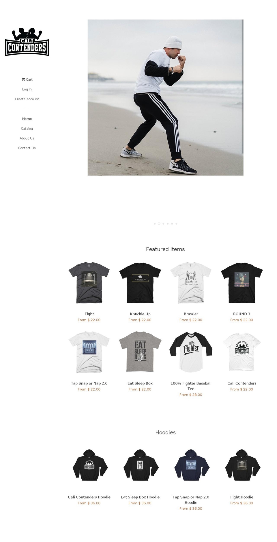 calicontenders.com shopify website screenshot