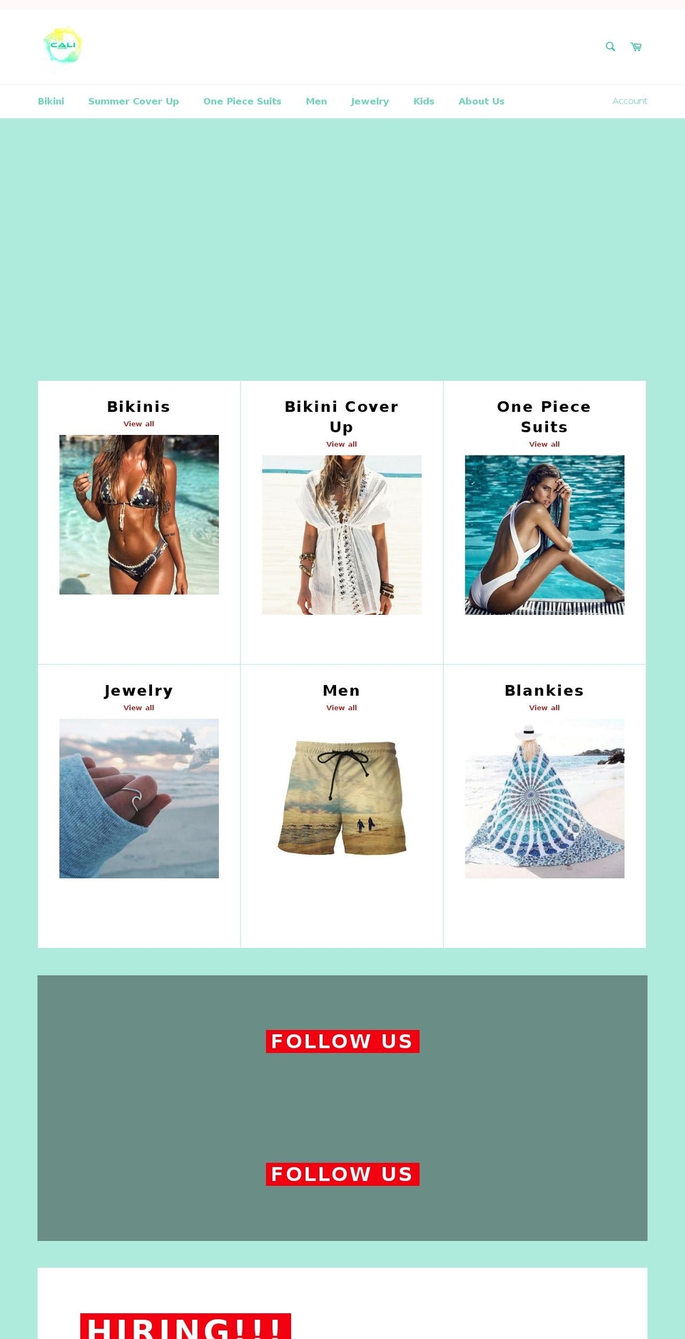 calicraze.com — Shopify storefront screenshot